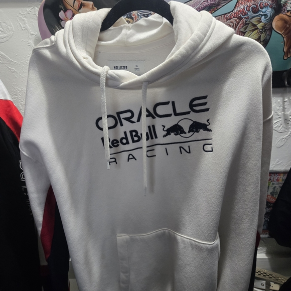 Oracle Red Bull Racing White Hoodie - Picture 1 of 6